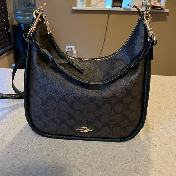 Coach Handbags - Coach Jules Hobo Signature Canvas